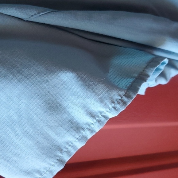 REI teal SS performance shirt 100 tactel nylon size XL secret pockets - Picture 4 of 9